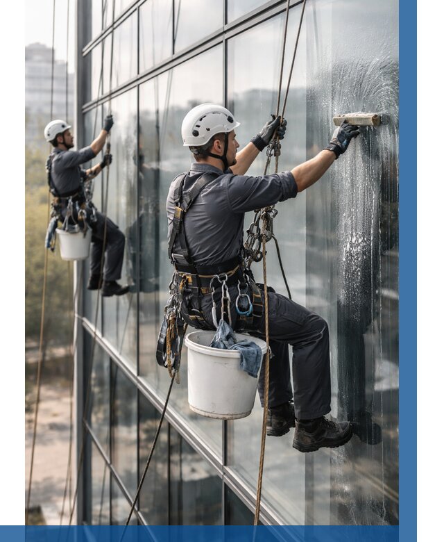 Мойка сплошного остекления в Кронштадте, заказать от 313 р.| ВЫСОТНИК-Крн