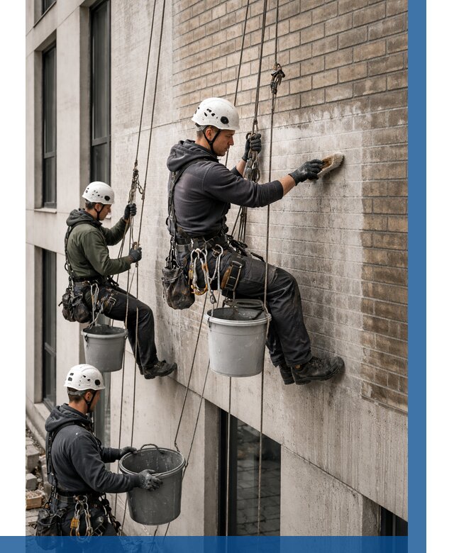 Удаление высолов с фасада в Кронштадте от 261 р. | ВЫСОТНИК-Крн