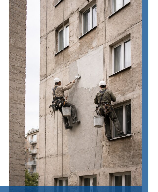 Косметический ремонт фасада в Кронштадте от 1148 р. | ВЫСОТНИК-Крн