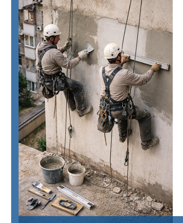 Комплексный ремонт штукатурного фасада с гарантией в Кронштадте