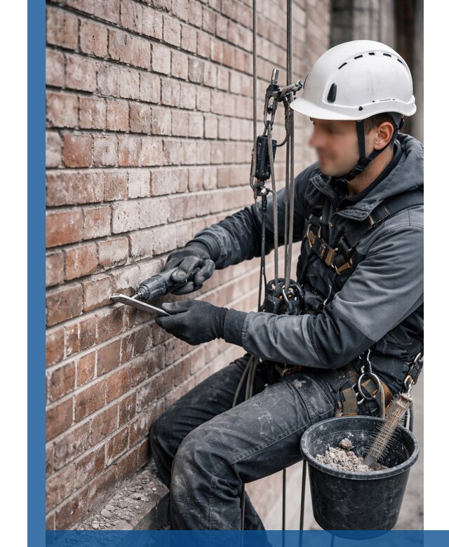 Расшивка кирпичных швов фасадов и стен, ремонт в Кронштадте