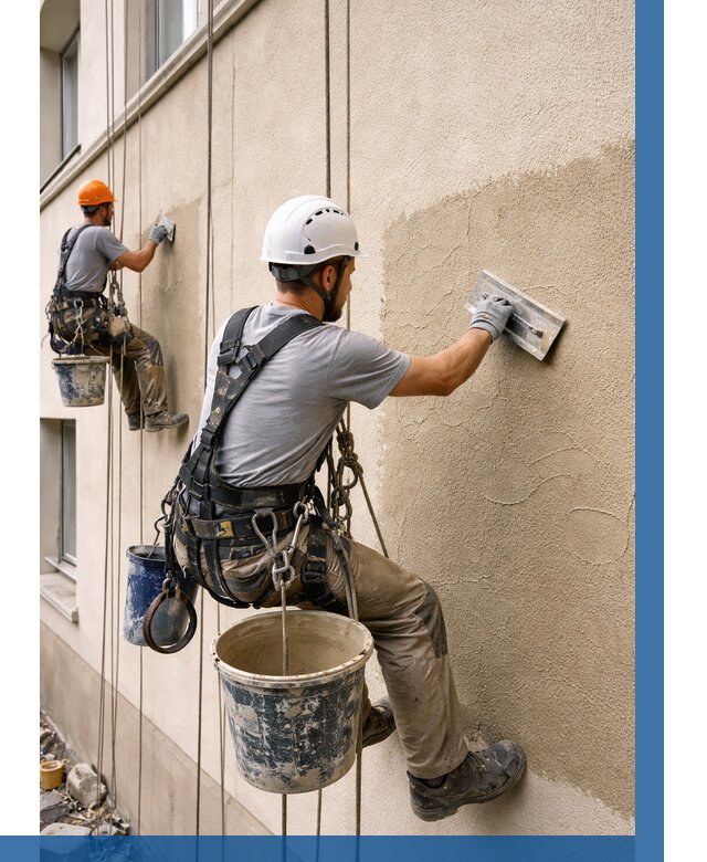 Декоративная штукатурка фасада в Кронштадте от 1252 р. | ВЫСОТНИК-Крн