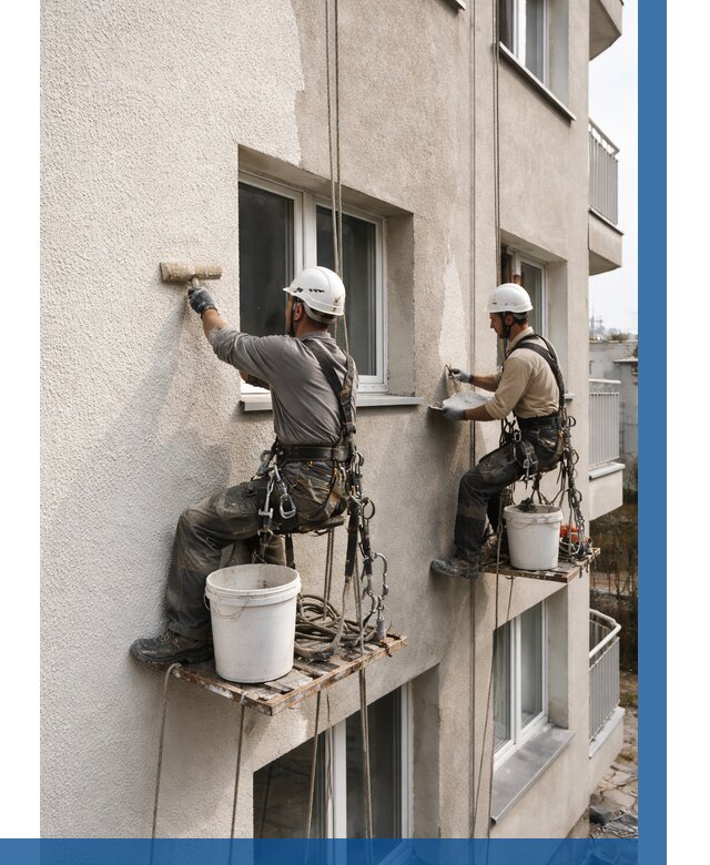 Нанесение короеда на фасад в Кронштадте от 470 р. | ВЫСОТНИК-Крн