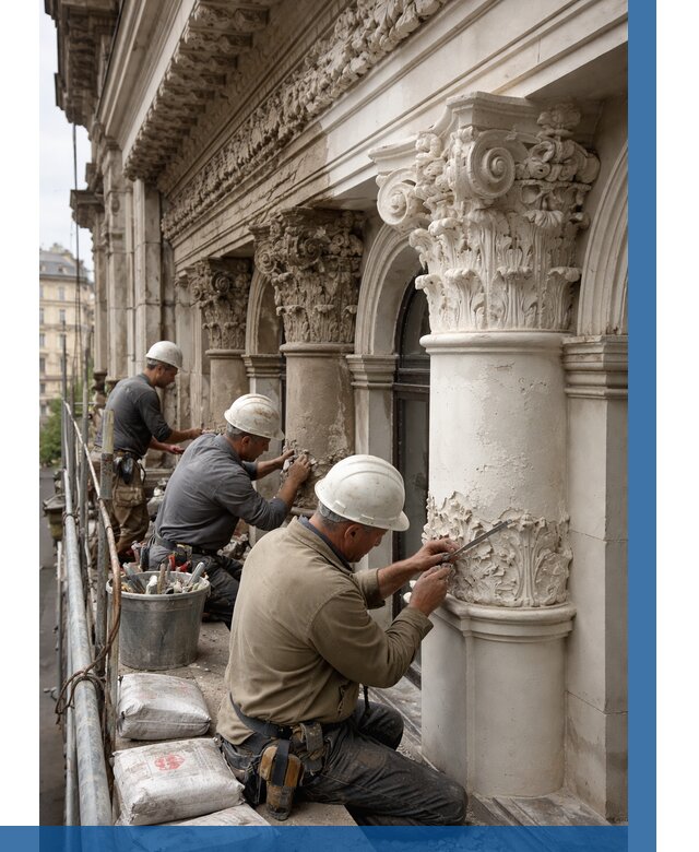 Реставрация фасадной лепнины в Кронштадте от 2609 р. | ВЫСОТНИК-Крн