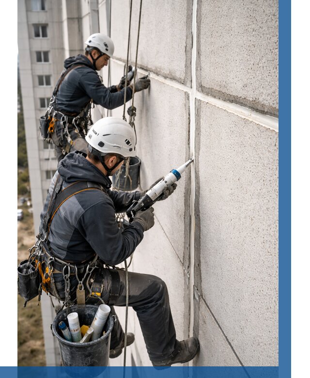 Герметизация межпанельных швов в Кронштадте от 730 р. | ВЫСОТНИК-Крн