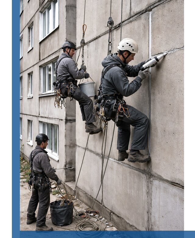 Герметизация межпанельных швов в Кронштадте с гарантией герметичности