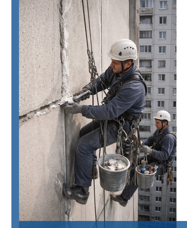 Утепление межпанельных швов в Кронштадте профессионально и надежно