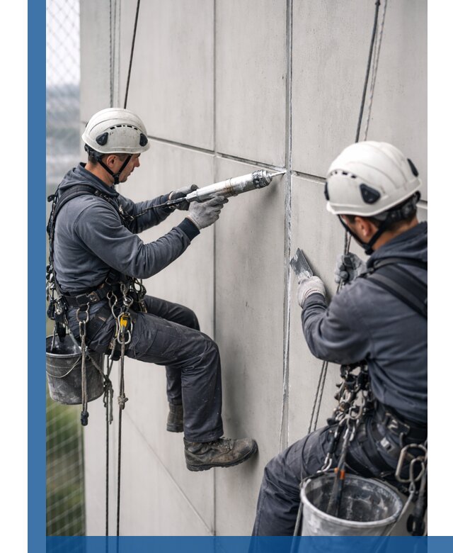 Первичная герметизация швов фасадов и кровель в Кронштадте