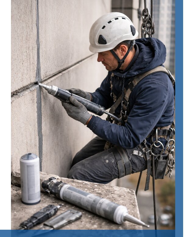 Вторичная герметизация швов в Кронштадте от 470 р. | ВЫСОТНИК-Крн