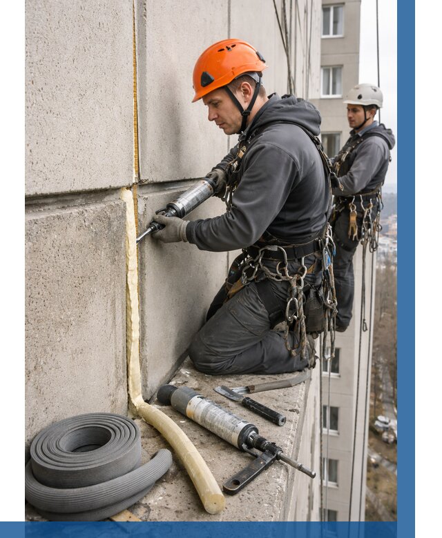 Теплый шов межпанельные швы в Кронштадте от 730 р. | ВЫСОТНИК-Крн