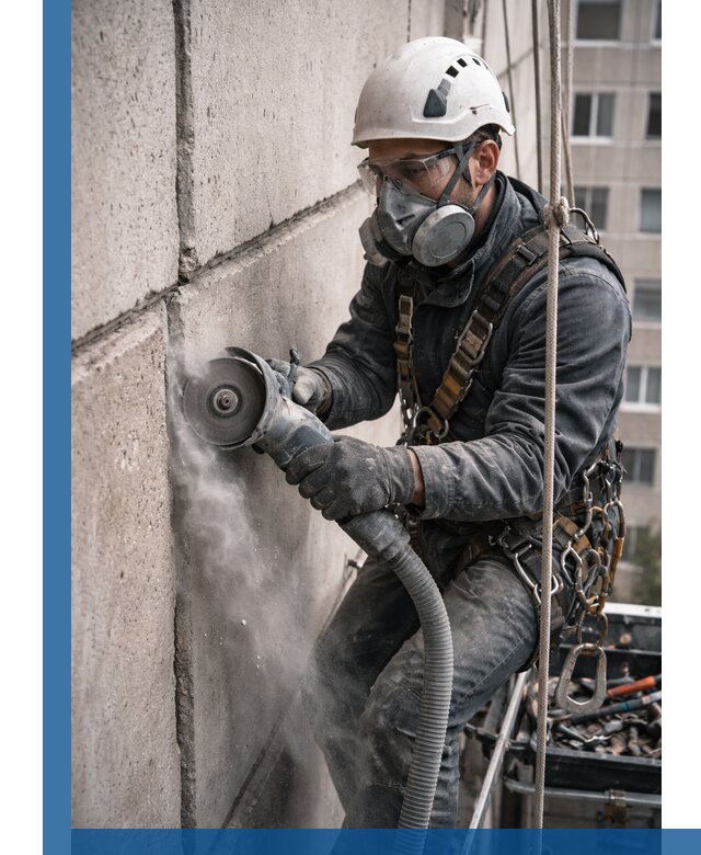 Штробление межпанельных швов в Кронштадте качественно и быстро