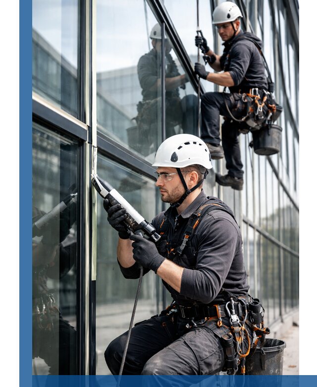 Герметизация витражных швов в Кронштадте для зданий и фасадов