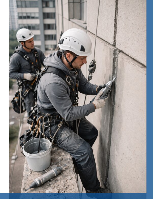 Ремонт деформационных швов здания в Кронштадте от 1043 р. | ВЫСОТНИК-Крн