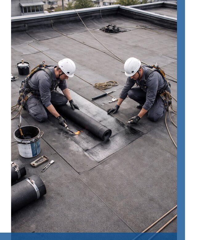 Ремонт мягкой кровли под ключ в Кронштадте от 730 р. | ВЫСОТНИК-Крн