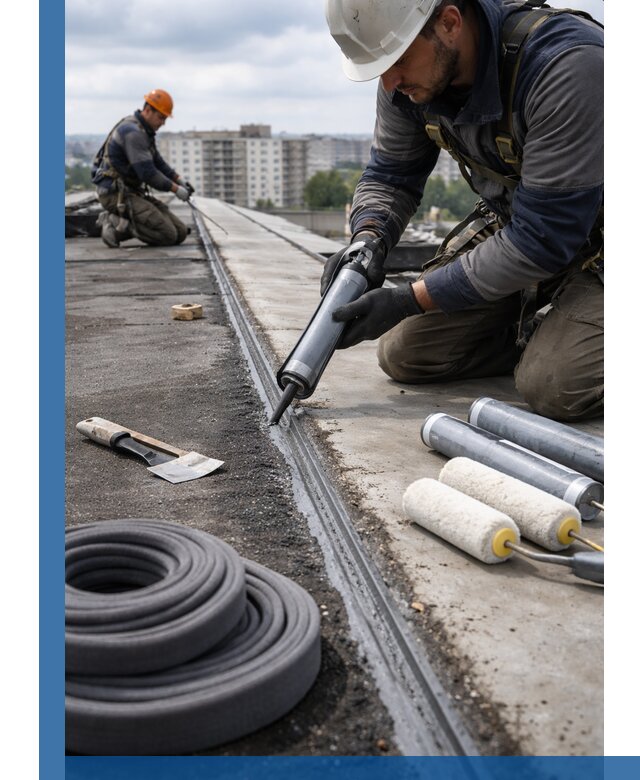 Герметизация швов кровли в Кронштадте с гарантией герметичности