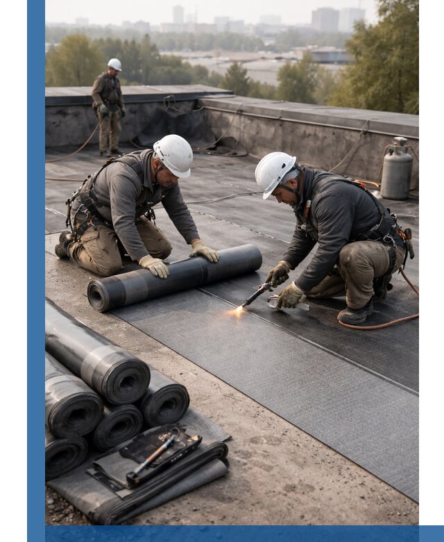 Монтаж мягкой кровли в Кронштадте профессионально и надежно