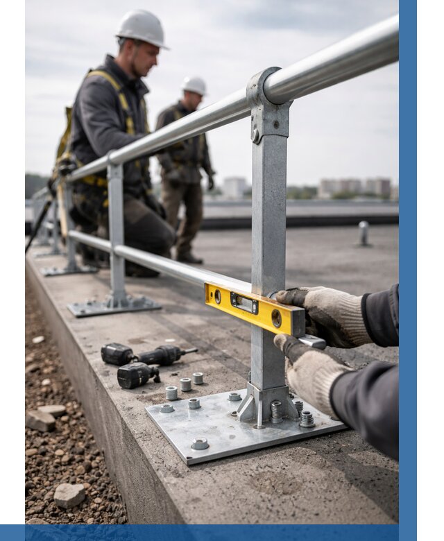 Монтаж кровельного ограждения в Кронштадте от 1252 р. | ВЫСОТНИК-Крн