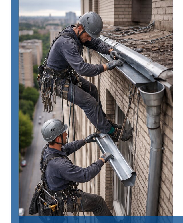 Ремонт водосточных желобов в Кронштадте, быстро и качественно