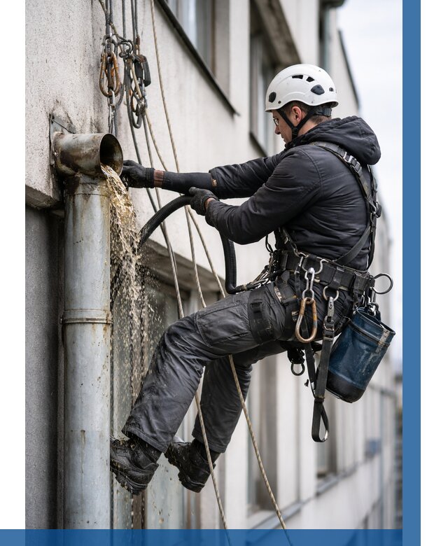 Прочистка водосточных труб в Кронштадте от 3652 р. | ВЫСОТНИК-Крн