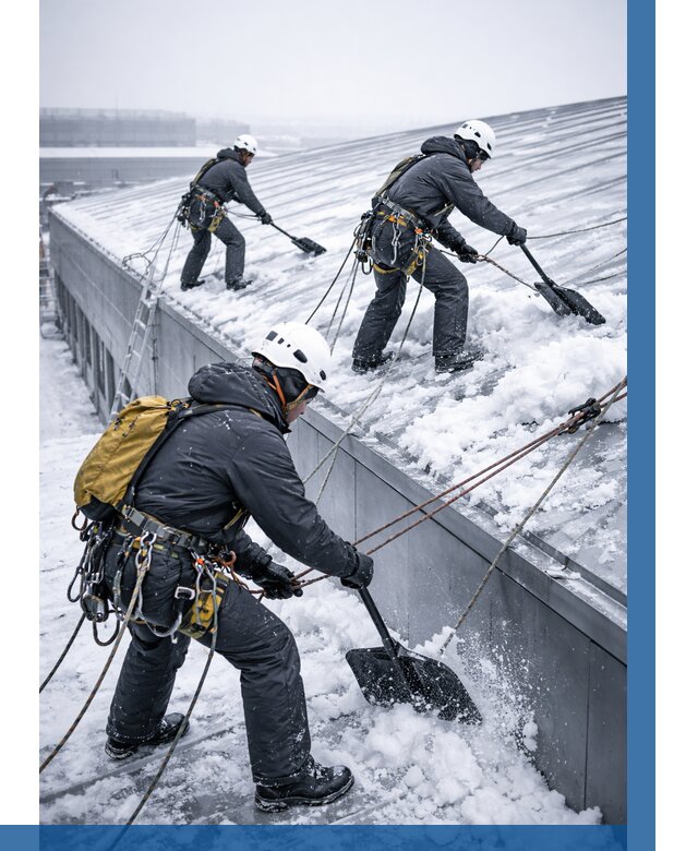 Очистка навесов от снега в Кронштадте от 4695 р. | ВЫСОТНИК-Крн