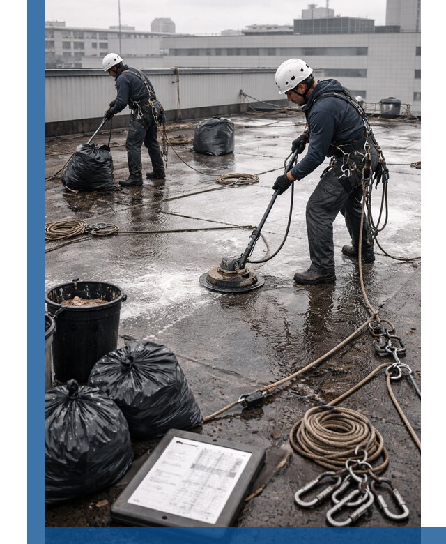 Плановая очистка кровли по графику в Кронштадте для безопасности