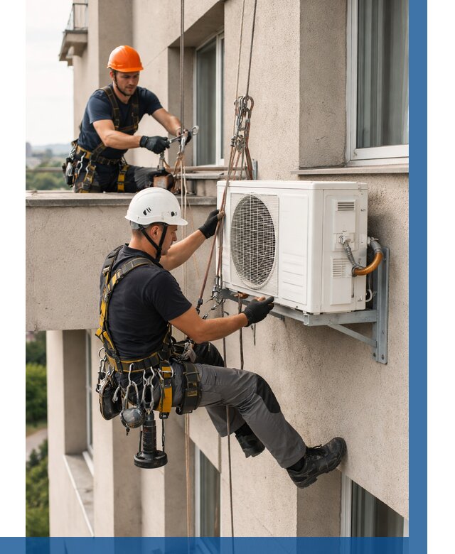 Монтаж внешнего блока кондиционера в Кронштадте от 6782 р. | ВЫСОТНИК-Крн