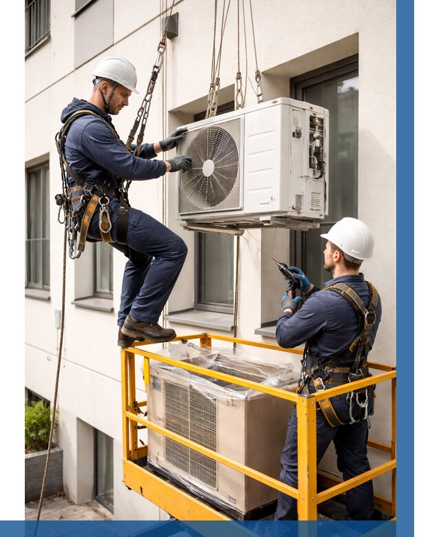 Демонтаж внешнего блока кондиционера в Кронштадте от 3652 р. | ВЫСОТНИК-Крн