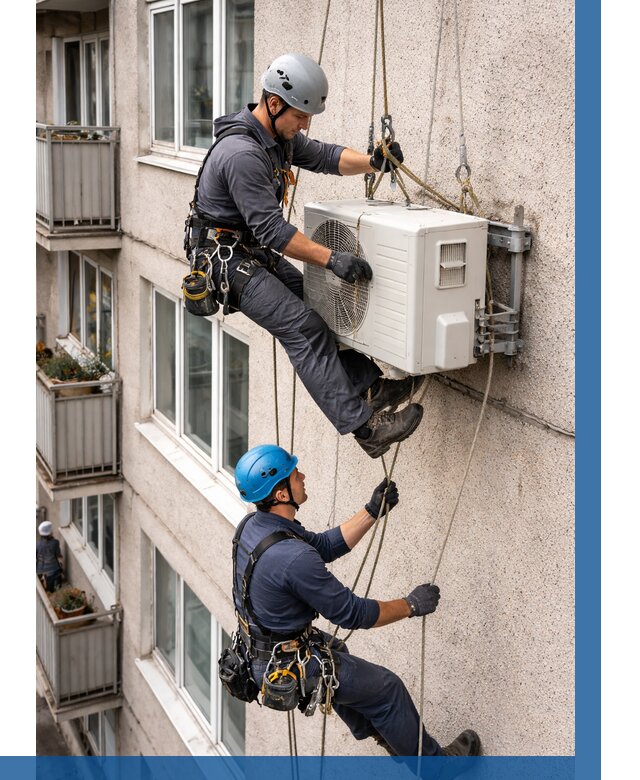 Перенос внешнего блока кондиционера в Кронштадте от 9391 р.| ВЫСОТНИК-Крн