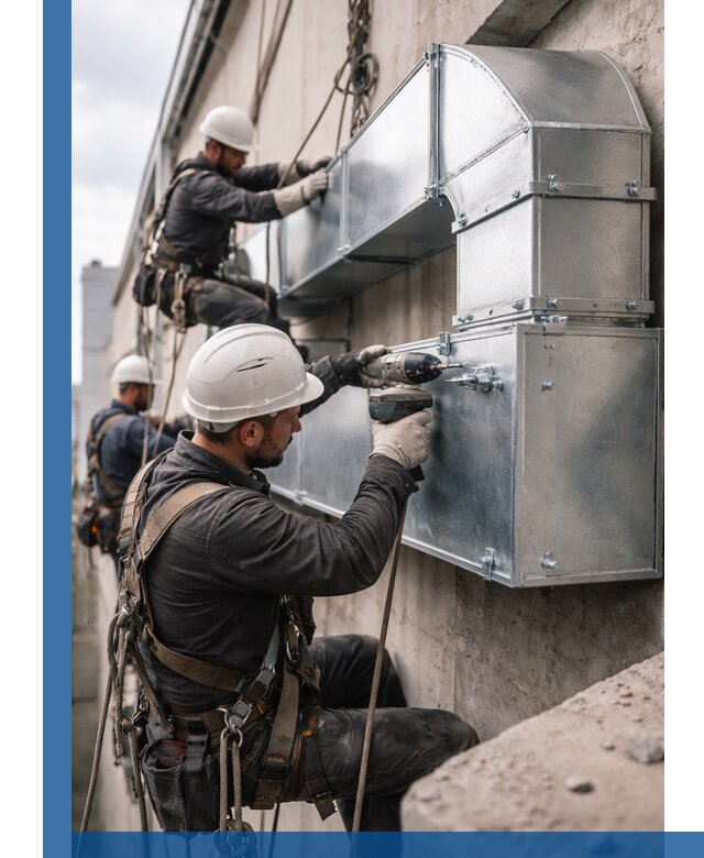 Профессиональный монтаж вентиляционных коробов в Кронштадте под ключ