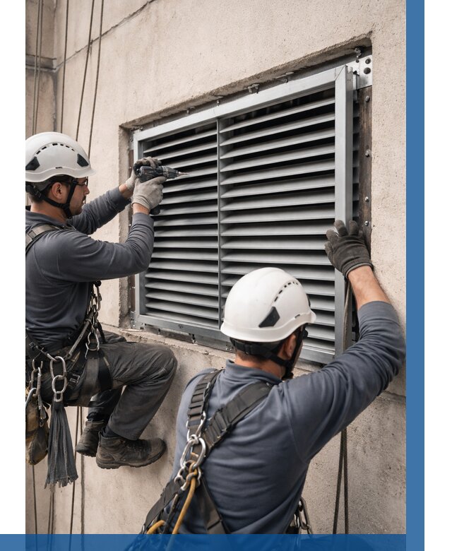 Монтаж вентиляционных решеток в Кронштадте от 4695 р. | ВЫСОТНИК-Крн