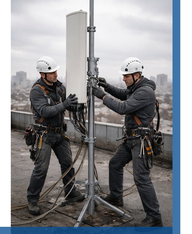 Монтаж антенн связи на крыше в Кронштадте от 8869 р. | ВЫСОТНИК-Крн