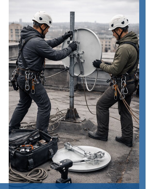 Демонтаж антенн на крыше в Кронштадте от 4695 р. | ВЫСОТНИК-Крн