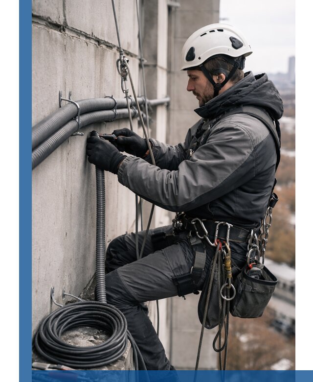 Профессиональный монтаж гофры для кабеля в Кронштадте с гарантией