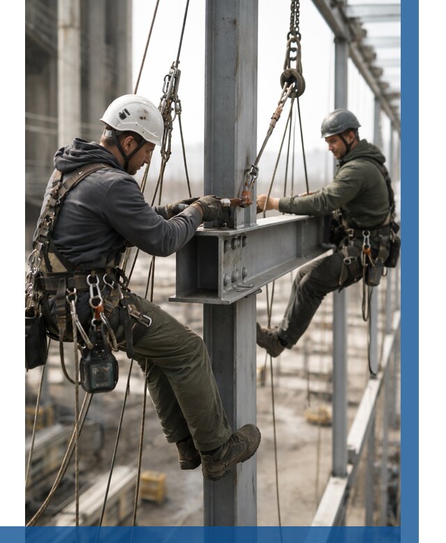 Монтаж металлоконструкций на высоте в Кронштадте от 3652 р. | ВЫСОТНИК-Крн