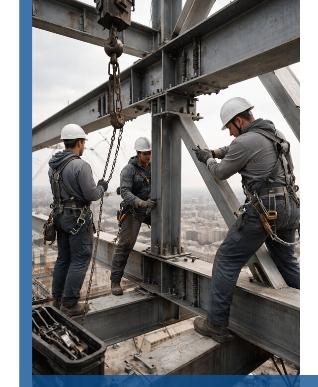 Профессиональный монтаж металлоконструкций на высоте в Кронштадте