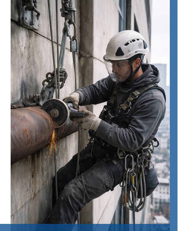 Резка металла на высоте в Кронштадте по цене от 4695 р. | ВЫСОТНИК-Крн