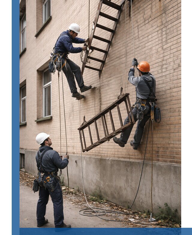 Демонтаж пожарной лестницы в Кронштадте быстро и безопасно