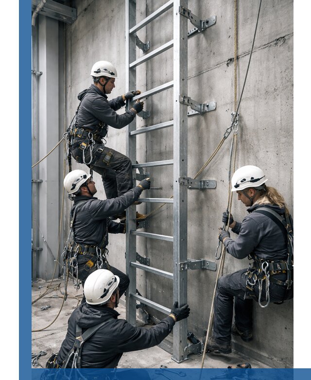 Монтаж металлических лестниц в Кронштадте под ключ со гарантией