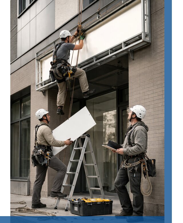 Монтаж светового короба в Кронштадте от 6782 р. | ВЫСОТНИК-Крн