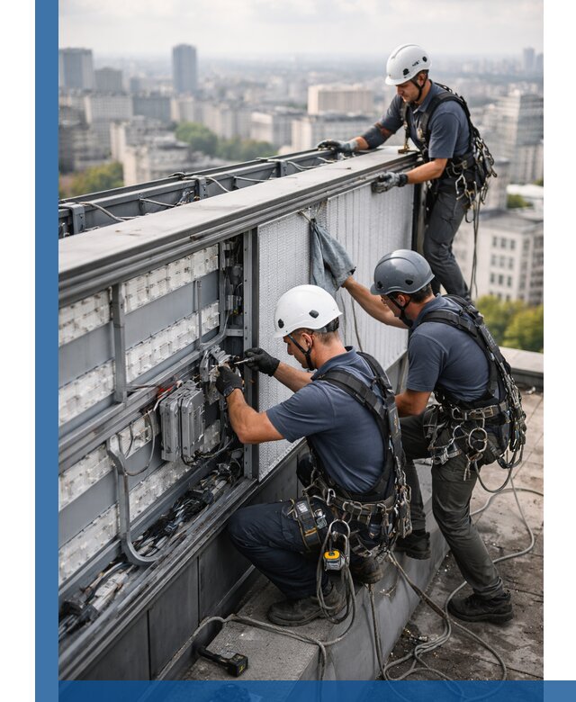 Профессиональное обслуживание крышной рекламы в Кронштадте под ключ