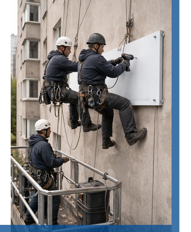 Монтаж табличек и указателей в Кронштадте от 3652 р. | ВЫСОТНИК-Крн