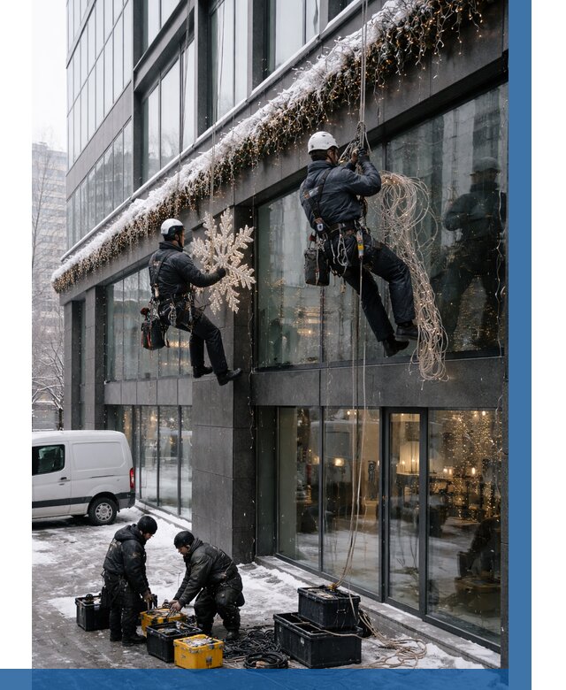 Демонтаж новогоднего оформления в Кронштадте от 5739 р. | ВЫСОТНИК-Крн