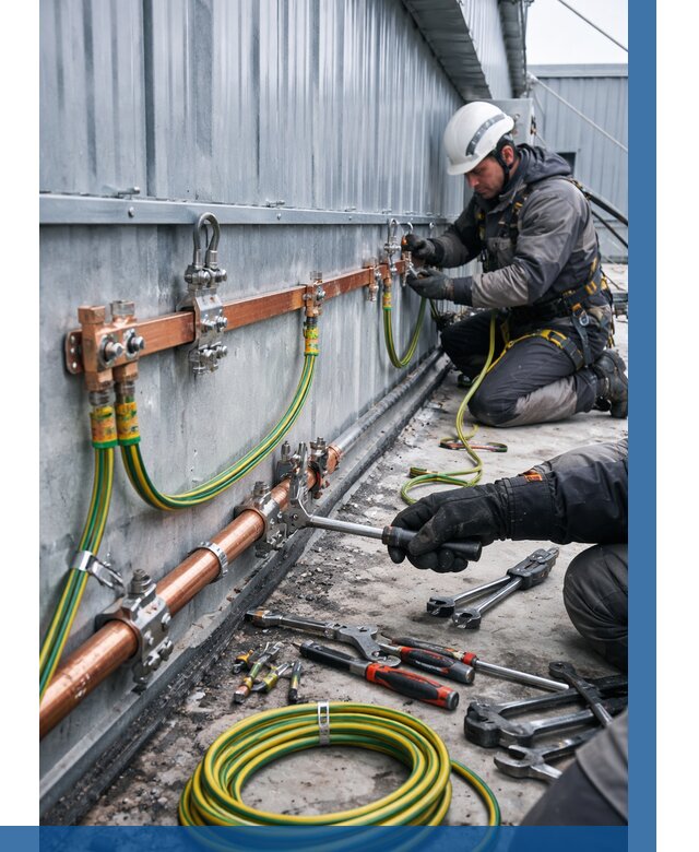 Монтаж заземления здания в Кронштадте от 26085 р. | ВЫСОТНИК-Крн