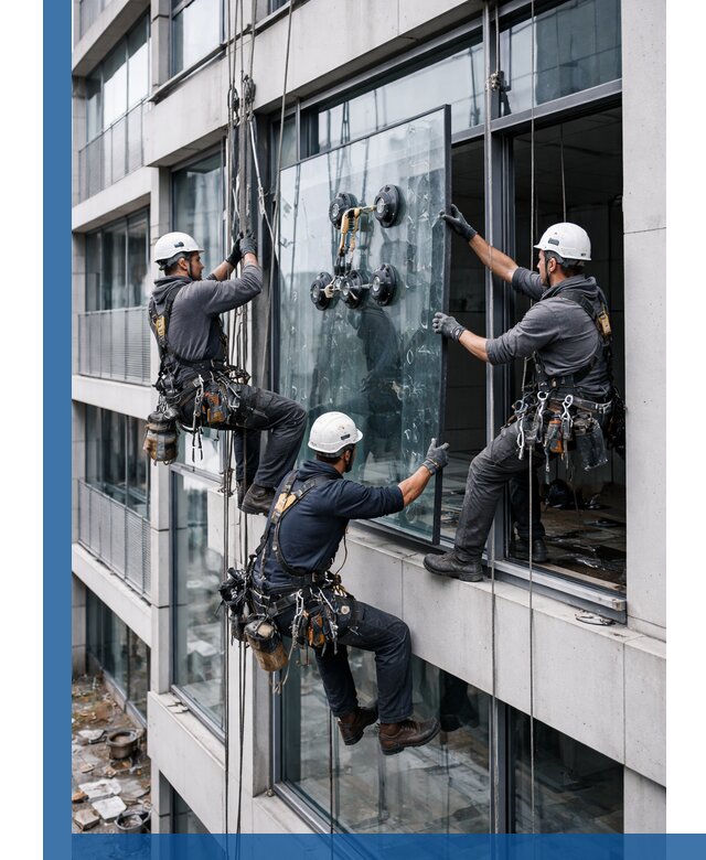 Фасадное остекление и монтаж витражей зданий в Кронштадте под ключ