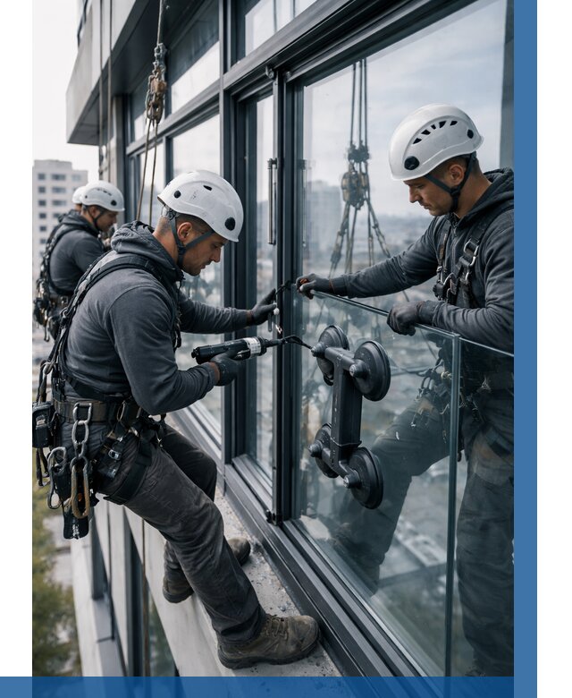 Витражное остекление зданий в Кронштадте от 3652 р. | ВЫСОТНИК-Крн