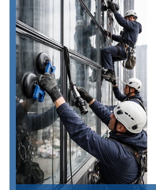 Радиусное остекление фасадов под ключ в Кронштадте с гарантиями