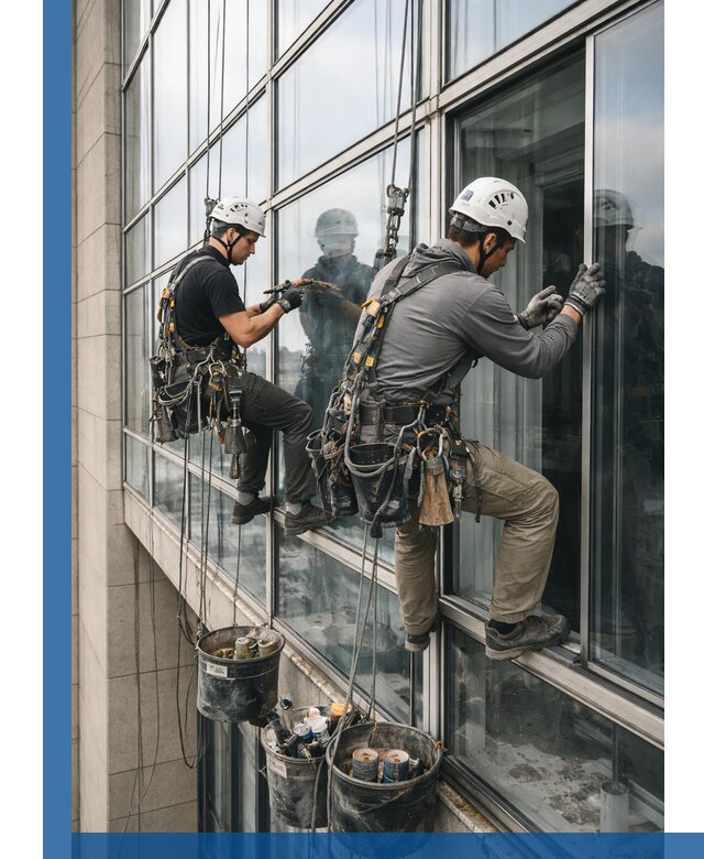 Ремонт витражных конструкций и фасадного остекления в Кронштадте