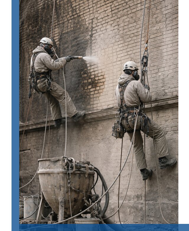 Пескоструйная очистка фасадов в Кронштадте профессионально