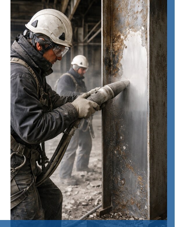 Удаление старой краски с металла в Кронштадте от 470 р. | ВЫСОТНИК-Крн