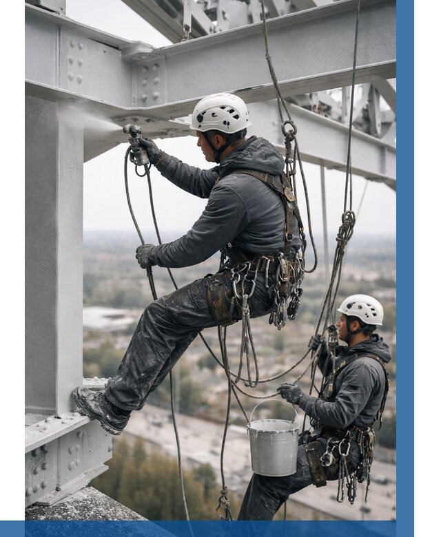 Покраска металлоконструкций на высоте в Кронштадте 365 р |ВЫСОТНИК-Крн